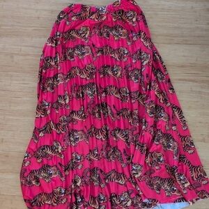 Dressed in LALA Don’t Let Them Tame You Pleated Tiger Skirt